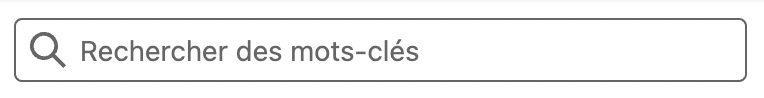 Capture d'écran : recherche par mots-clés dans Sales Navigator