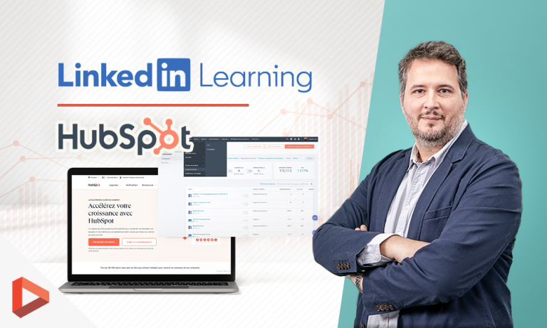 Vignette LinkedIn Learning : formation HubSpot avec un formateur